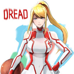 This is a pixiv picture whose title is メトロイドドレッド.