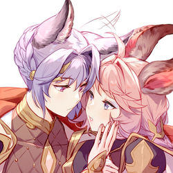 This is a pixiv picture whose title is こしょこしょ話するカトエセちゃん.