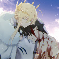 This is a pixiv picture whose title is 【最果てにて】.