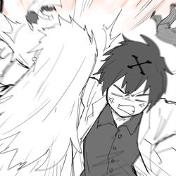 This is a pixiv picture whose title is 「考える自分」.