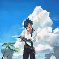 This is a pixiv picture whose title is ガイア.