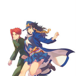 This is a pixiv picture whose title is 【女体化注意】ほっぷすてっぷじゃんぷ.