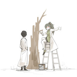 This is a pixiv picture whose title is 光の木.