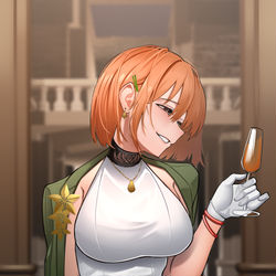 This is a pixiv picture whose title is 好きな飲み物.