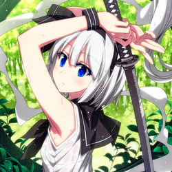 This is a pixiv picture whose title is セーラー服妖夢ちゃん！.