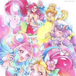 This is a pixiv picture whose title is トロピカル〜ジュ！プリキュア.