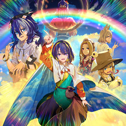 This is a pixiv picture whose title is 虹色神様（一部例外）.