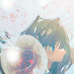 This is a pixiv picture whose title is コンフェッティバルーン.