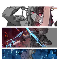 This is a pixiv picture whose title is Grayscale Technique !!.