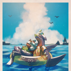 This is a pixiv picture whose title is ビーチスタイル.