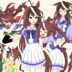 This is a pixiv picture whose title is ルドルフとテイオー.