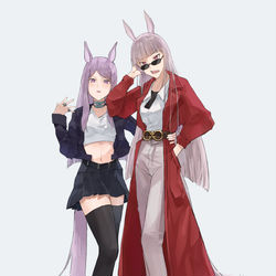 This is a pixiv picture whose title is ゴルシ✖︎マックイーン.