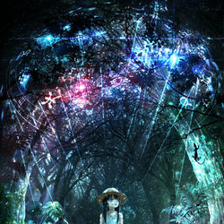This is a pixiv picture whose title is 森のプラネタリウム.