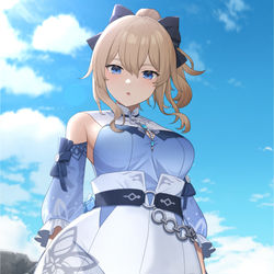 This is a pixiv picture whose title is 夏服ジン.