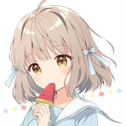 This is a pixiv picture whose title is スイカバー.
