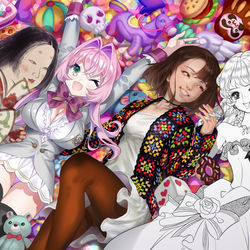 This is a pixiv picture whose title is ジャパニーズ・ガールズ！.