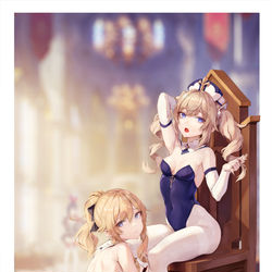 This is a pixiv picture whose title is モンドの姉妹.