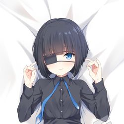 This is a pixiv picture whose title is 黒乃抱き枕.