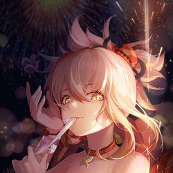 This is a pixiv picture whose title is 花火宵宫（去水印）.