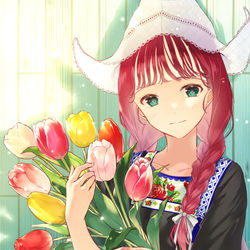 This is a pixiv picture whose title is 🌷.