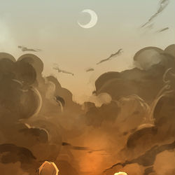 This is a pixiv picture whose title is 夜明け.