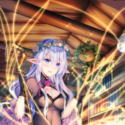 This is a pixiv picture whose title is 魔女のお仕事.