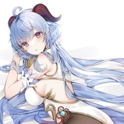 This is a pixiv picture whose title is 甘雨.