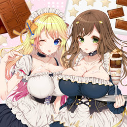 This is a pixiv picture whose title is メイドスピカ＋ショコラ.