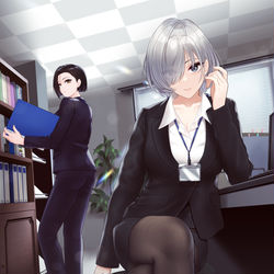 This is a pixiv picture whose title is 佐紹さんと矢式さん.