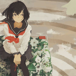 This is a pixiv picture whose title is 玻璃箱.
