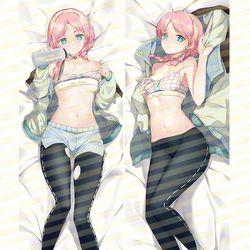 This is a pixiv picture whose title is [R15受注]アズリウス(アークナイツ)抱き枕カバー.