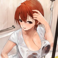 This is a pixiv picture whose title is 濡れちゃった….