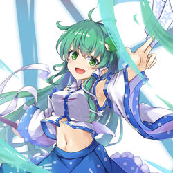 This is a pixiv picture whose title is 早苗さん.
