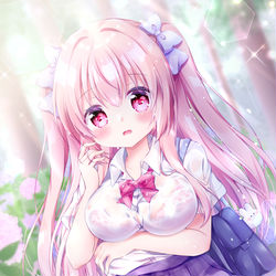 This is a pixiv picture whose title is 『いっぱい濡れちゃった…💦』.