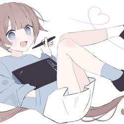 This is a pixiv picture whose title is お絵かきの旅.