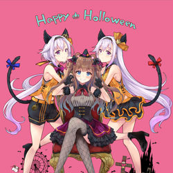 This is a pixiv picture whose title is Happy Halloween.