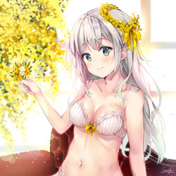 This is a pixiv picture whose title is ミモザ.