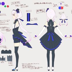 This is a pixiv picture whose title is カルロ ピノ・新衣装&紋章デザイン図.