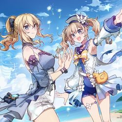 This is a pixiv picture whose title is Genshin - Summer Sparkle!!.