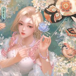 This is a pixiv picture whose title is 纸鸢寄情.