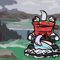 This is a pixiv picture whose title is 逆襲のゴルシ.