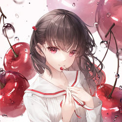 This is a pixiv picture whose title is 🍒.
