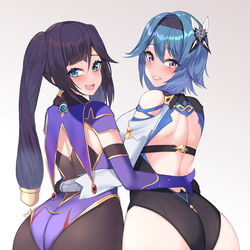 This is a pixiv picture whose title is モナ x エウルア.