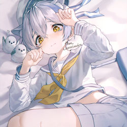 This is a pixiv picture whose title is CM😿.