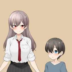 This is a pixiv picture whose title is お姉ちゃんにはさまれると女の子になっちゃう男の子.