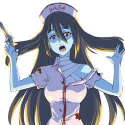 This is a pixiv picture whose title is ゾンビナースたえちゃん.