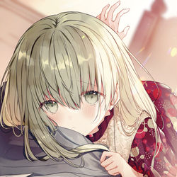 This is a pixiv picture whose title is ▼甘える攻撃.