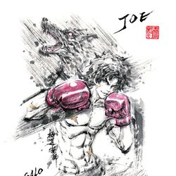 This is a pixiv picture whose title is 【極道畫師】MEGALO BOX.