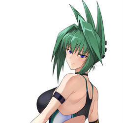 This is a pixiv picture whose title is 競泳水着道潤さん.
