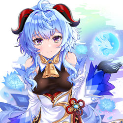 This is a pixiv picture whose title is 甘雨.